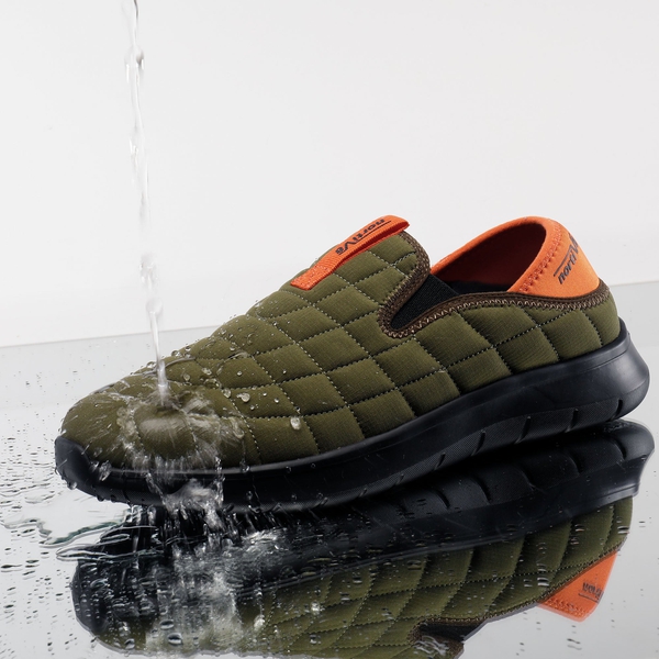Unisex Hiking Slip-On Walking Shoes - ARMY-GREEN - 4